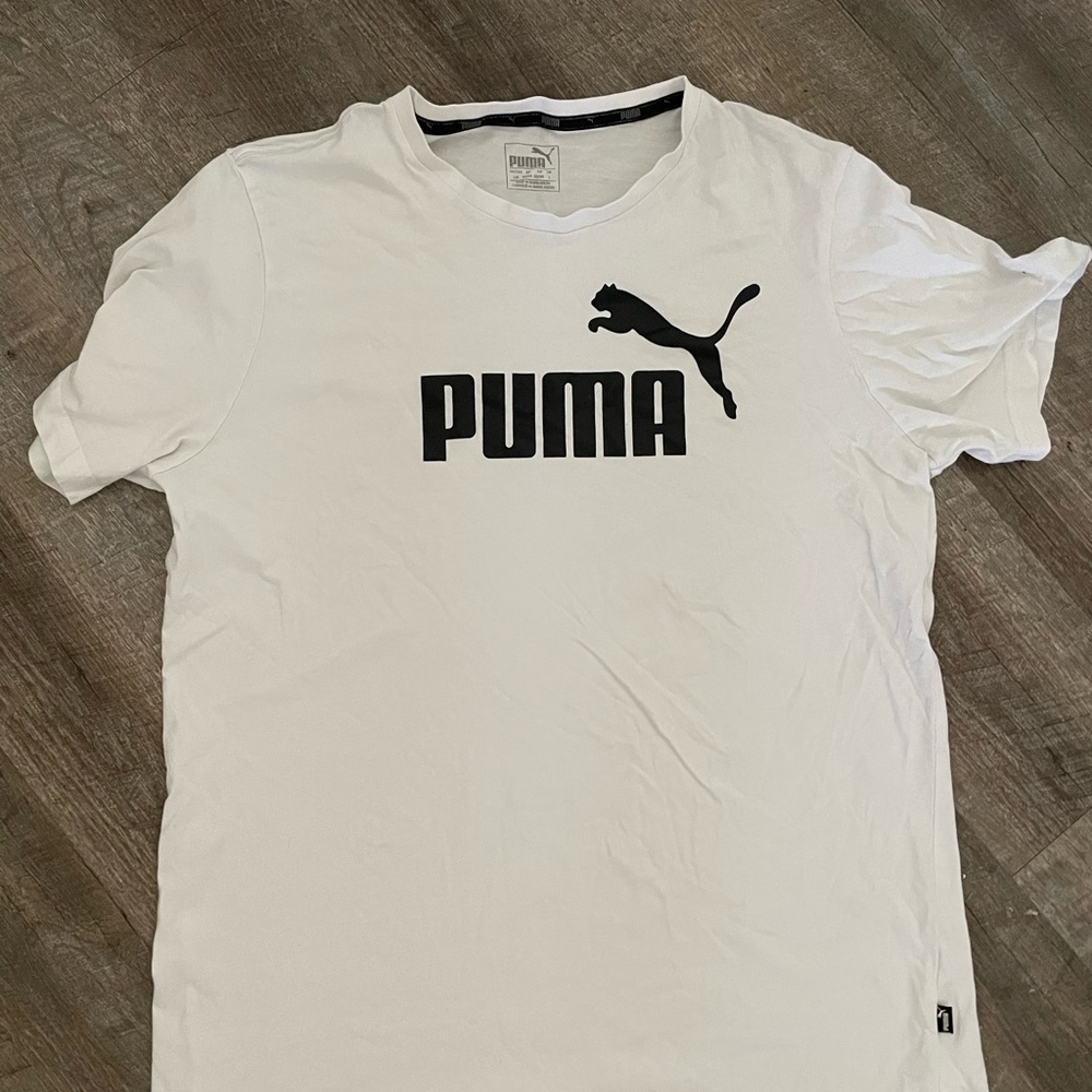 Large White Puma T Shirt